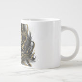 Grande Tasse Luxury Gold and Black Abstract Marble Ink Flow (Droite)