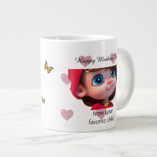 Grande Tasse Ma mère super cool (Devant droit)