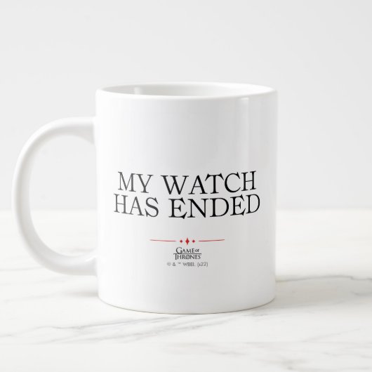 Grande Tasse Ma montre s'est terminée (Gauche)