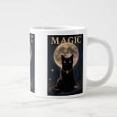 Grande Tasse MAGIC - Mystic Black Cat & Pleine lune Design (Droite)