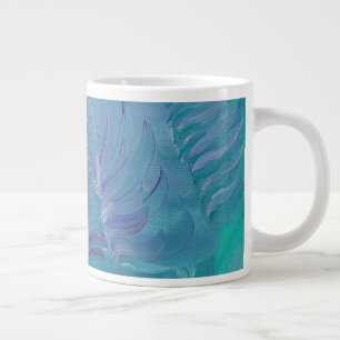 Grande Tasse Magie sous-marine, Art abstrait coloré unique