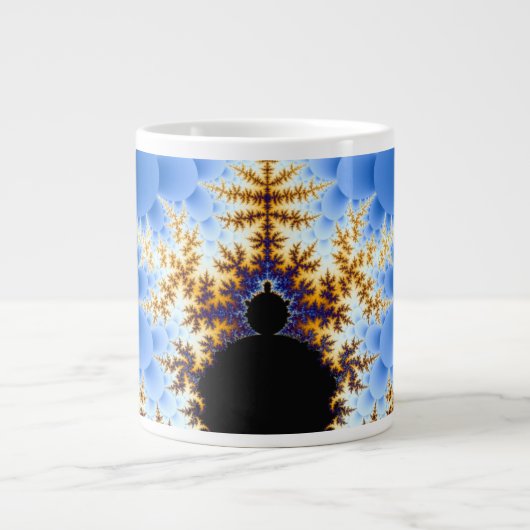 Grande Tasse Magnifique Mandelbrot Fractal (Devant)