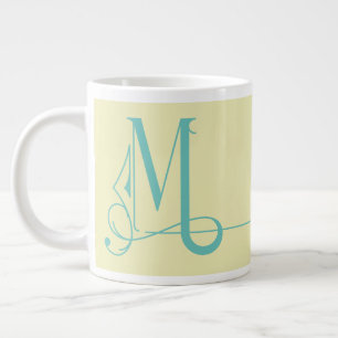Grande Tasse Magnifique Monogramme minimaliste Élégant M