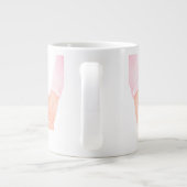 Grande Tasse Main dans l'amour de la main Art - Parent & Enfant (Dos)