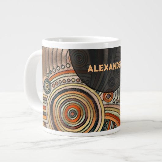 Grande Tasse Main Tirée Par EDDArt - Thoughts 1 (Devant gauche)