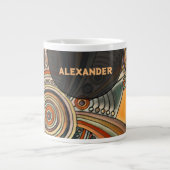 Grande Tasse Main Tirée Par EDDArt - Thoughts 1 (Devant)