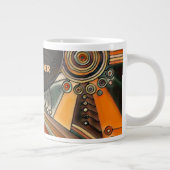 Grande Tasse Main Tirée Par EDDArt - Thoughts 1 (Droite)