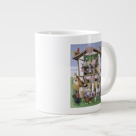 Grande Tasse Maison de théâtre animale (Devant droit)