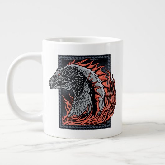 Grande Tasse MAISON DU DRAGON | Profil de dragon en flammes (Gauche)