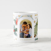 Grande Tasse Maisons de vacances Trois photos Noël (Devant)