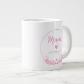 Grande Tasse Mama Est.2025 shirt -Mother gift Pink Minimal - (Devant droit)