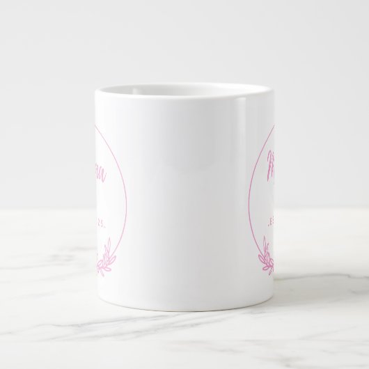 Grande Tasse Mama Est.2025 shirt -Mother gift Pink Minimal - (Devant)