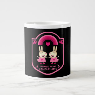 Grande Tasse Maman célibataire de jumeaux