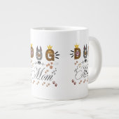 Grande Tasse Maman de chien impression léopard patte design/Imp (Devant droit)