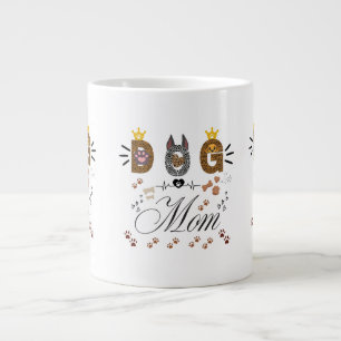 Grande Tasse Maman de chien impression léopard patte design/Imp