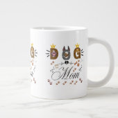Grande Tasse Maman de chien impression léopard patte design/Imp (Droite)