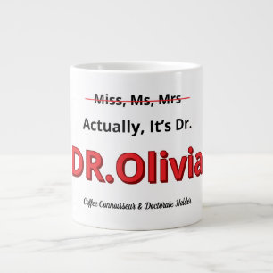 Grande Tasse Maman diplômée PhD Graduation Doctorat Drôle Objec
