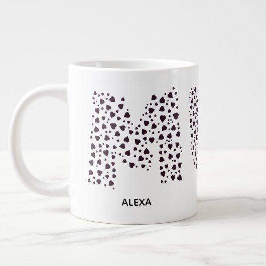 Grande Tasse Maman Enfants modernes nom maman (Gauche)