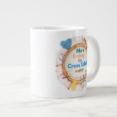 Grande Tasse Man Enough to Cross Stitch (Devant droit)