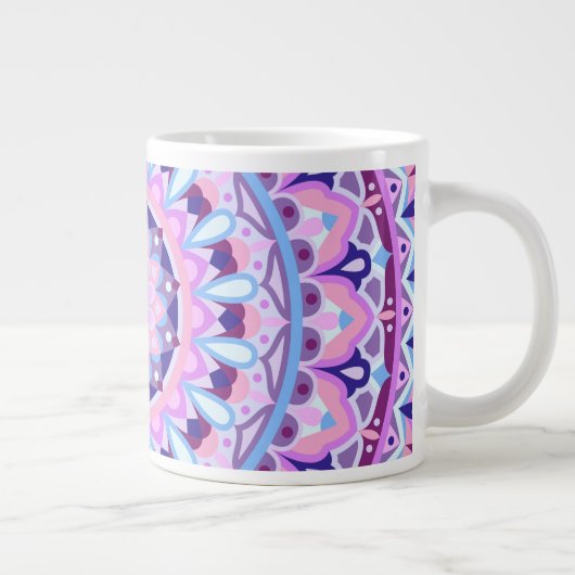 Grande Tasse Mandala de base violette (Droite)