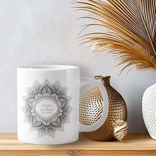 Grande Tasse Mandala Lace Mariage Neutrals ID478