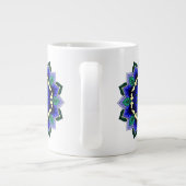 Grande Tasse Mandala Motif 02 en bleu foncé (Dos)