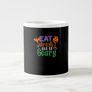 Grande Tasse Mangez Boire Et Soyez Effrayant Halloween Classiqu