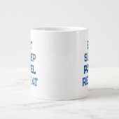 Grande Tasse mangez padel de sommeil répéter padel joueur simpl (Devant)