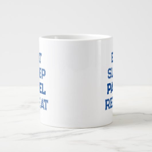 Grande Tasse mangez padel de sommeil répéter padel joueur simpl (Devant)