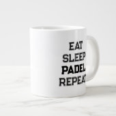 Grande Tasse mangez padel de sommeil répéter padel joueur simpl (Devant droit)