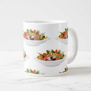 Grande Tasse Mangez plus de plantes frais motivation salade let
