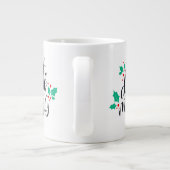Grande Tasse Mangez un verre et soyez joyeux Design (Dos)