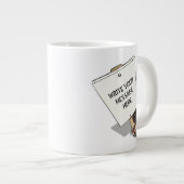 Grande Tasse Manifestant drôle Avec Hérisson En Caricature Plac (Devant droit)