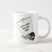 Grande Tasse Manifestant drôle Avec Hérisson En Caricature Plac (Droite)