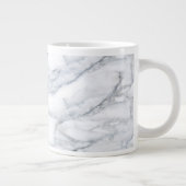 Grande Tasse Marbre blanc Carrara Calacatta Texture (Droite)