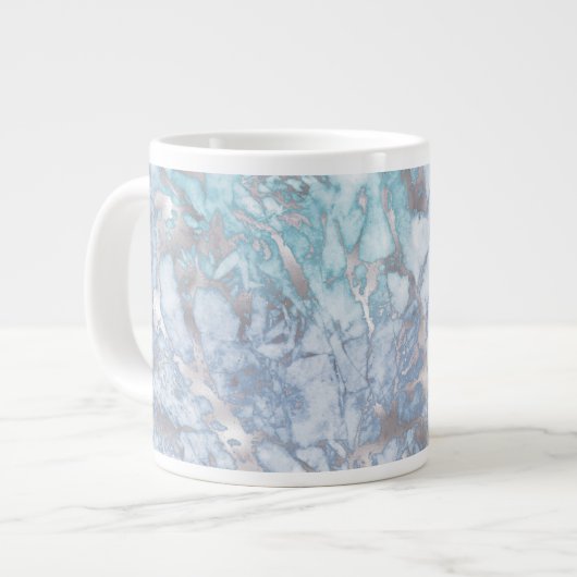 Grande Tasse Marbre bleu turquoise (Devant gauche)