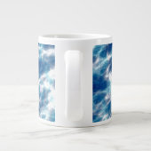 Grande Tasse Marbre d'eau bleue (Dos)