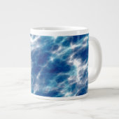 Grande Tasse Marbre d'eau bleue (Devant droit)