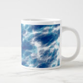 Grande Tasse Marbre d'eau bleue (Droite)