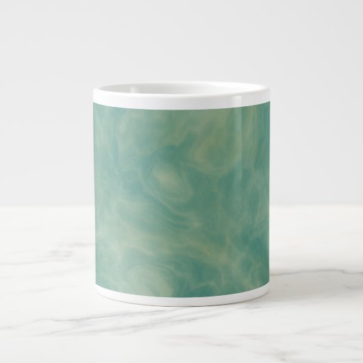 Grande Tasse marbre vert abstrait (Devant)