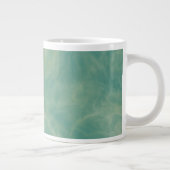 Grande Tasse marbre vert abstrait (Droite)
