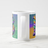 Grande Tasse Mardi Gras Monogramme Initial B (Dos)