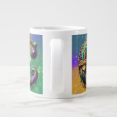 Grande Tasse Mardi Gras Monogramme initial C (Dos)