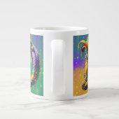 Grande Tasse Mardi Gras Monogramme Initial D (Dos)