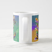 Grande Tasse Mardi Gras Monogramme initial E (Dos)