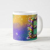Grande Tasse Mardi Gras Monogramme initial E (Devant droit)