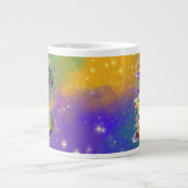 Grande Tasse Mardi Gras Monogramme initial E (Devant)