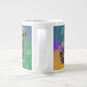 Grande Tasse Mardi Gras Monogramme Initial J (Dos)