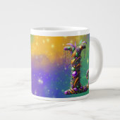 Grande Tasse Mardi Gras Monogramme Initial L (Devant droit)