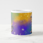 Grande Tasse Mardi Gras Monogramme Initial L (Devant)